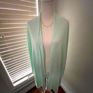 NWT: 3X Eileen Fisher Straight Long Cardigan-Mint